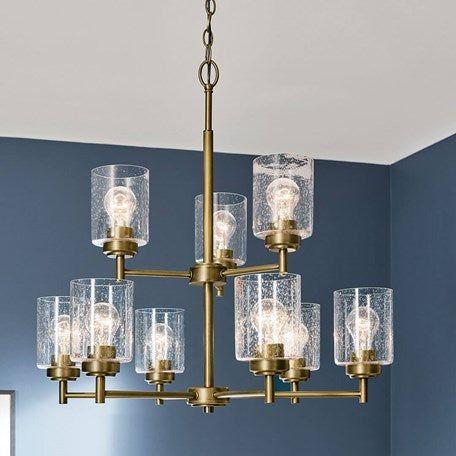 Winslow 27" 9-Light 2-Tier Chandelier