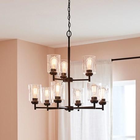 Winslow 27" 9-Light 2-Tier Chandelier