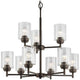 Winslow 27" 9-Light 2-Tier Chandelier