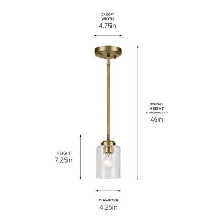 Winslow 4.25 1-Light Mini Pendant