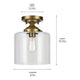 Winslow 8.5" 1-Light Semi Flush