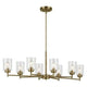 Winslow 44.25" 8-Light Oval Chandelier