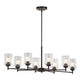 Winslow 44.25" 8-Light Oval Chandelier