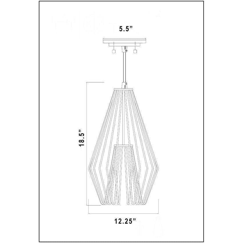 Quintus 1-Light 12.25" Mini Pendant