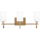 Oak Moore Three Light Wall / Bath