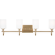 Oak Moore Four Light Wall / Bath