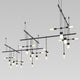 Suspenders 36" 5-Bar Zig Zag with Etched Chiclet Luminaire Combo