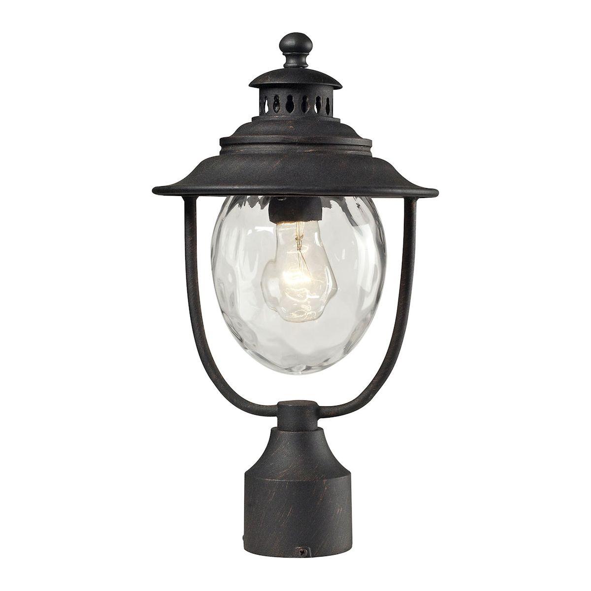 Searsport 15" High 1-Light Outdoor Post Light