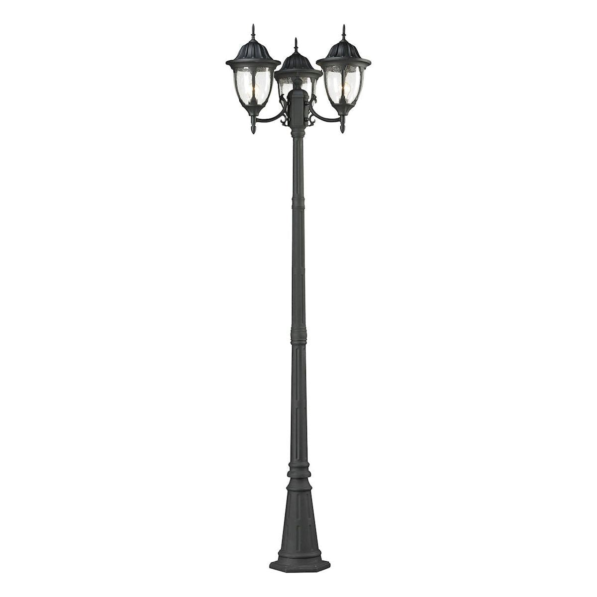 Central Square 91" High 3-Light Outdoor Post Light