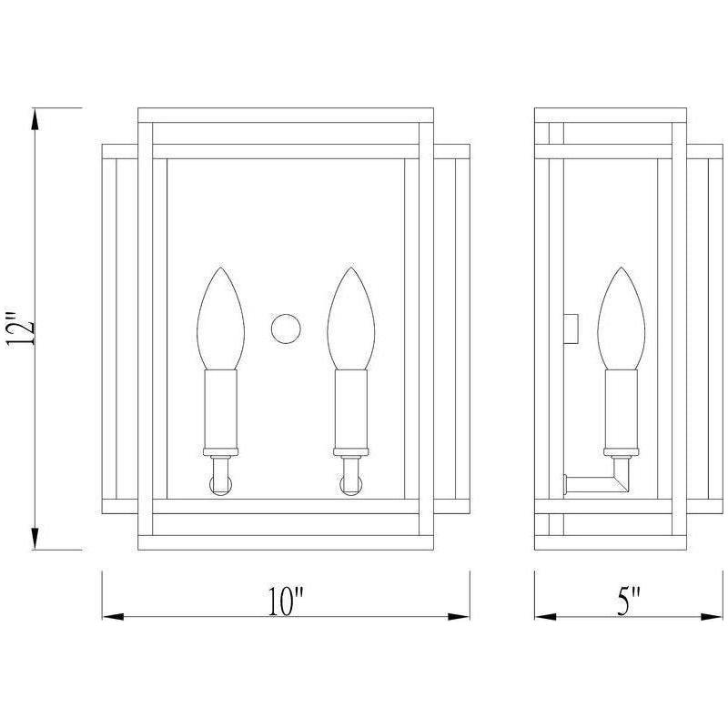 Z-Lite - Titania 2-Light Sconce - Lights Canada