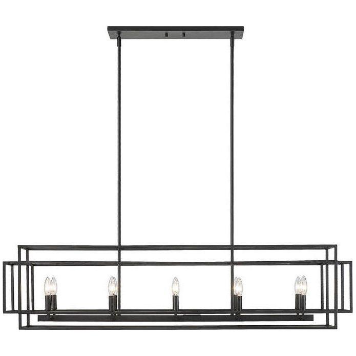 Z-Lite - Titania 10-Light Linear Suspension - Lights Canada