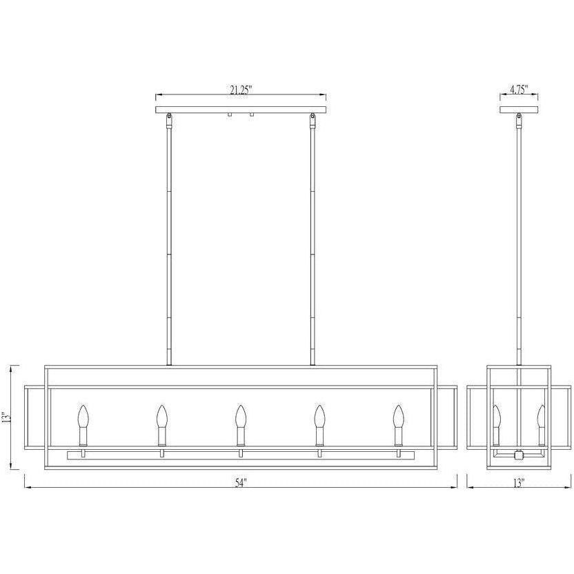 Z-Lite - Titania 10-Light Linear Suspension - Lights Canada