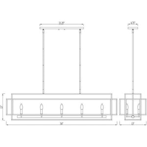 Z-Lite - Titania 10-Light Linear Suspension - Lights Canada