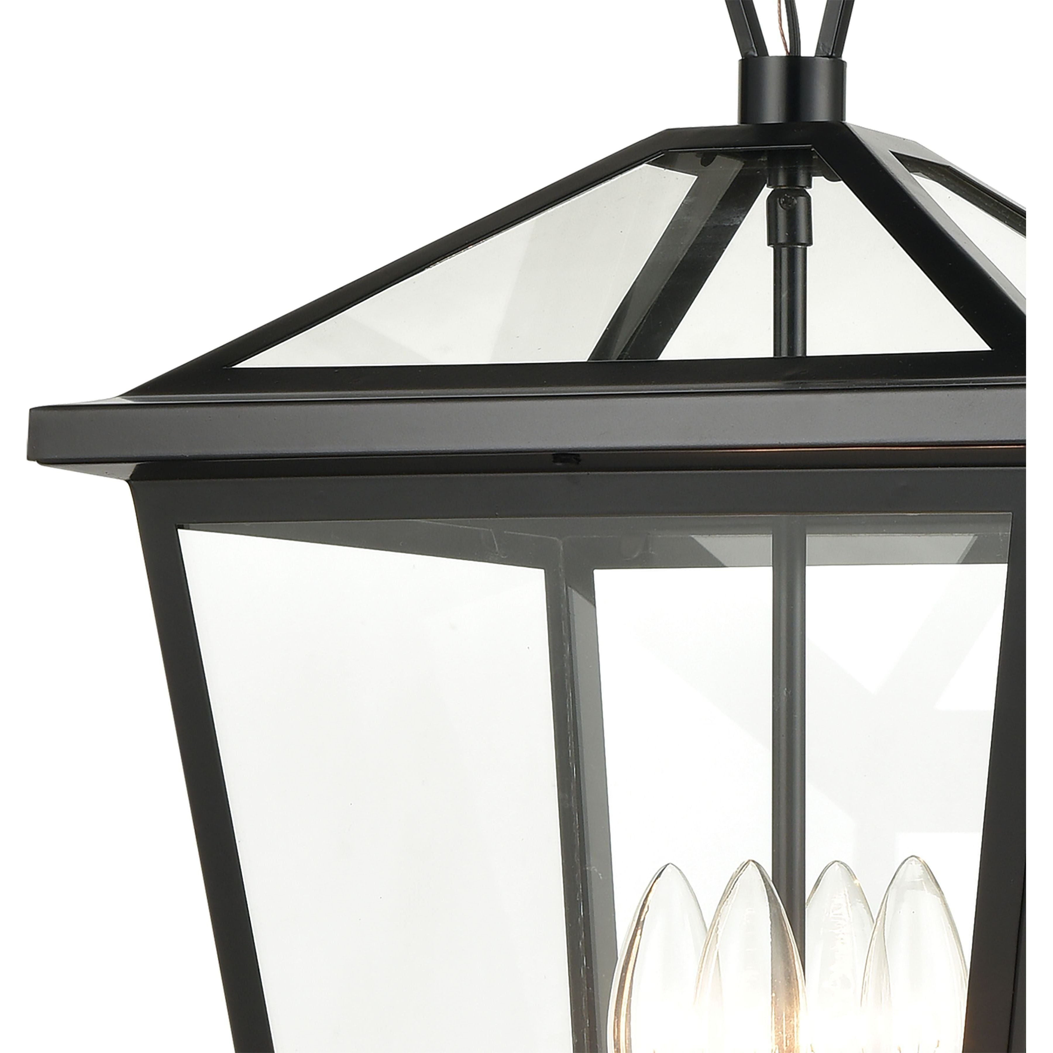 Main Street 12" Wide 4-Light Outdoor Pendant