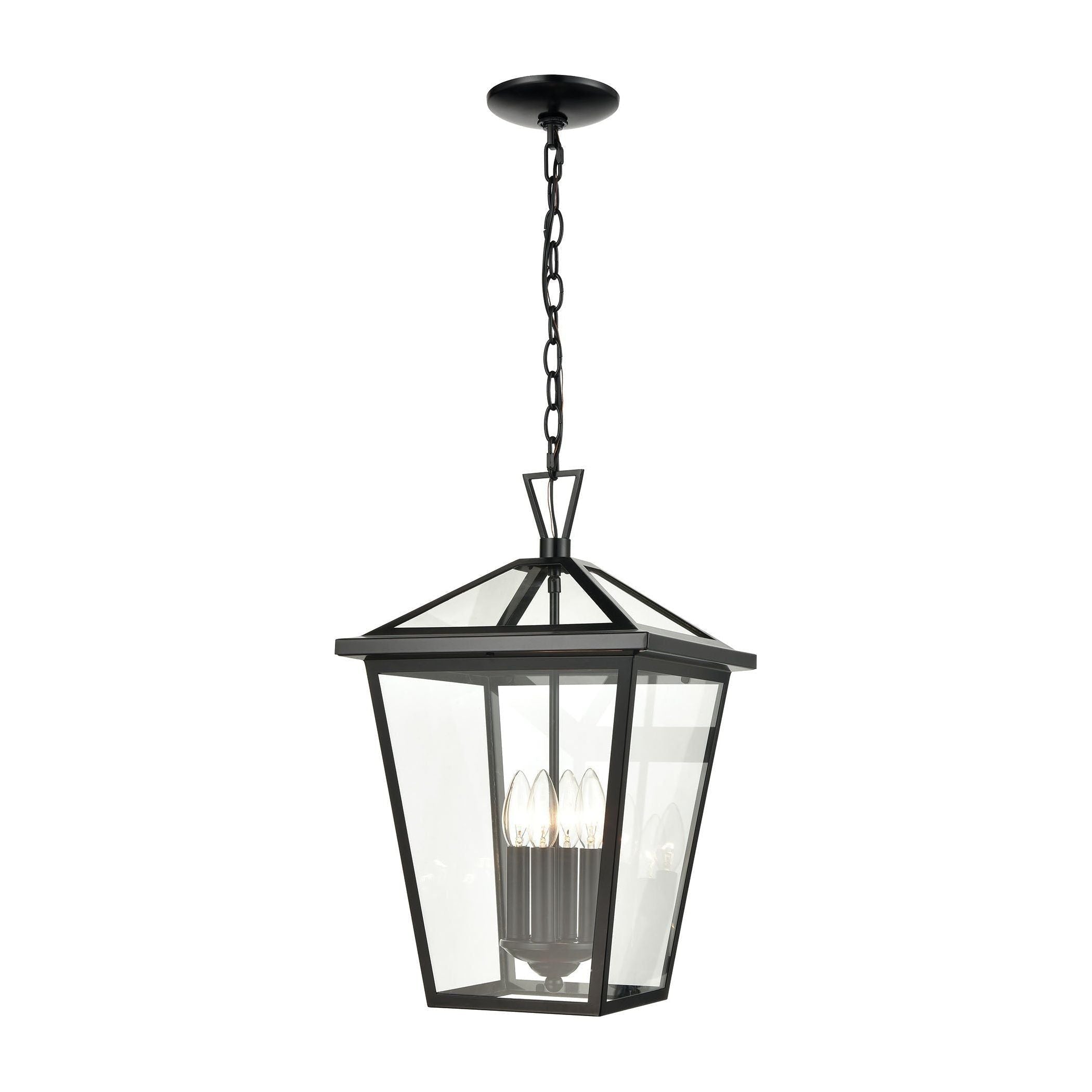 Main Street 12" Wide 4-Light Outdoor Pendant