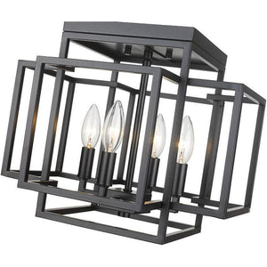 Z-Lite - Titania 4-Light Flush Mount - Lights Canada