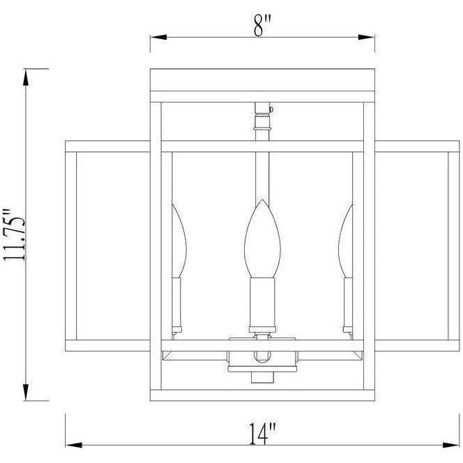 Z-Lite - Titania 4-Light Flush Mount - Lights Canada