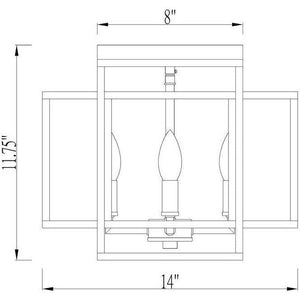 Z-Lite - Titania 4-Light Flush Mount - Lights Canada