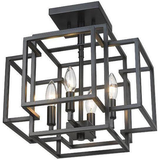 Z-Lite - Titania 4-Light Semi Flush Mount - Lights Canada