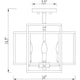 Z-Lite - Titania 4-Light Semi Flush Mount - Lights Canada