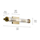 Azores 25" 4-Light Linear Vanity Light
