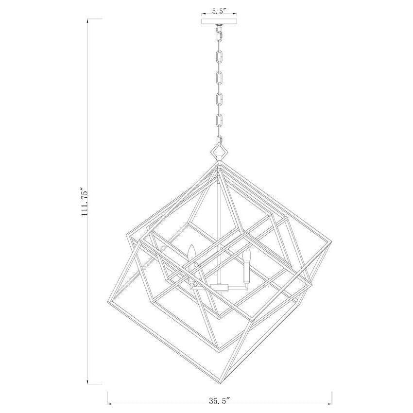 Z-Lite - Euclid 6-Light Chandelier - Lights Canada