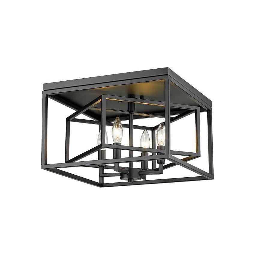 Z-Lite - Euclid 4-Light Flush Mount - Lights Canada