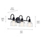 Avery 24" 3-Light Vanity Light