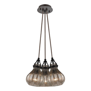 Danica 13" Wide 3-Light Pendant