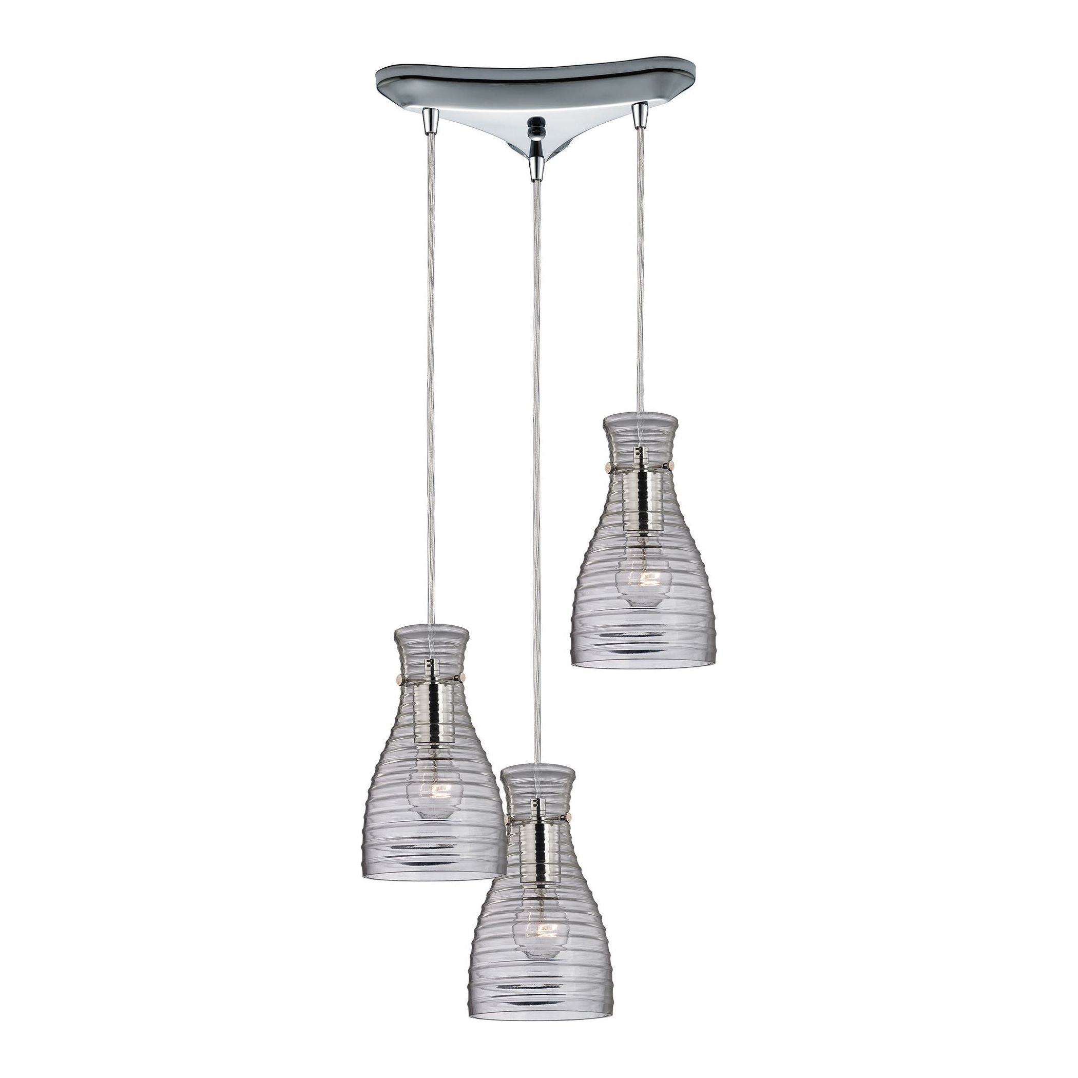 Strata 10" Wide 3-Light Mini Pendant