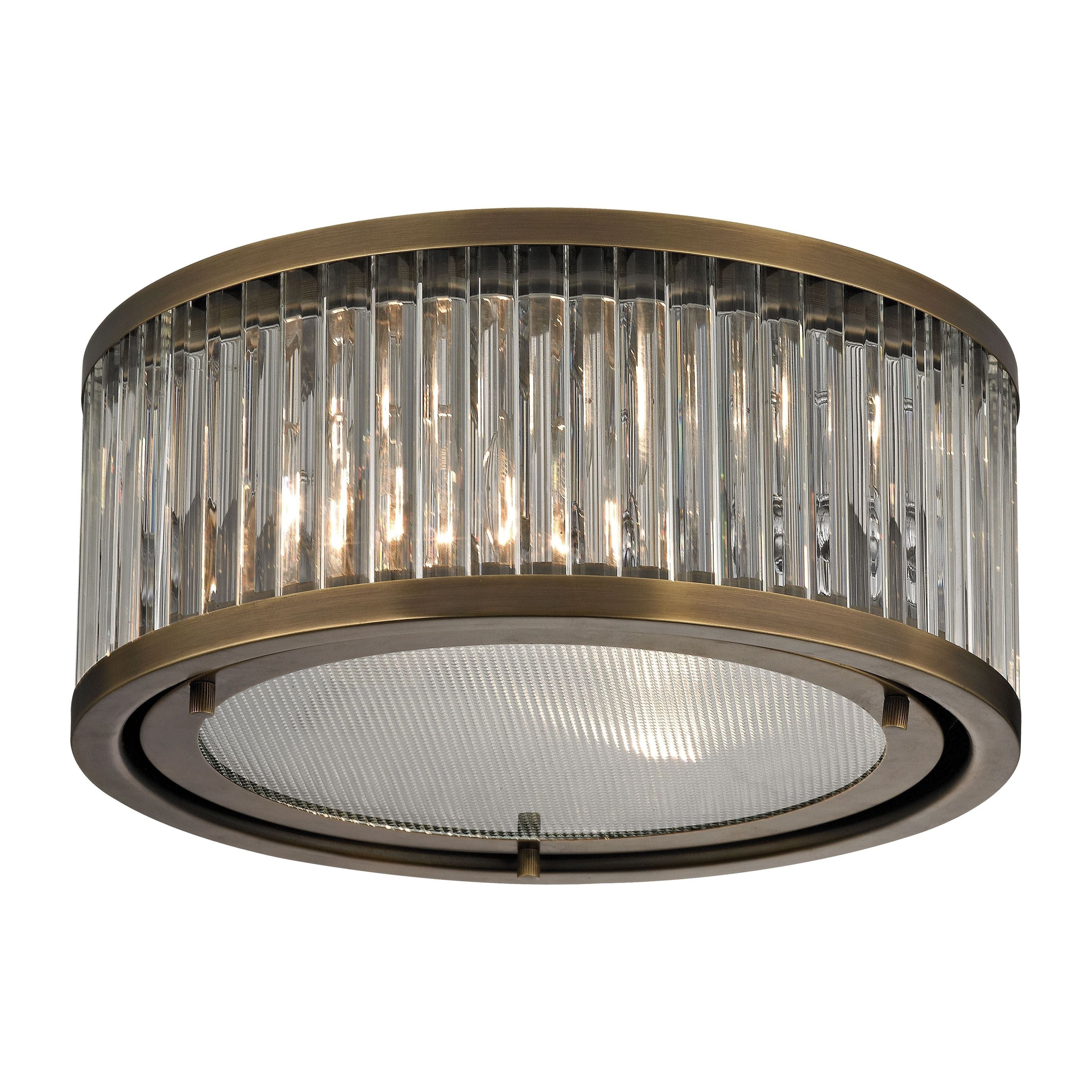 Linden Manor 12" Wide 2-Light Flush Mount