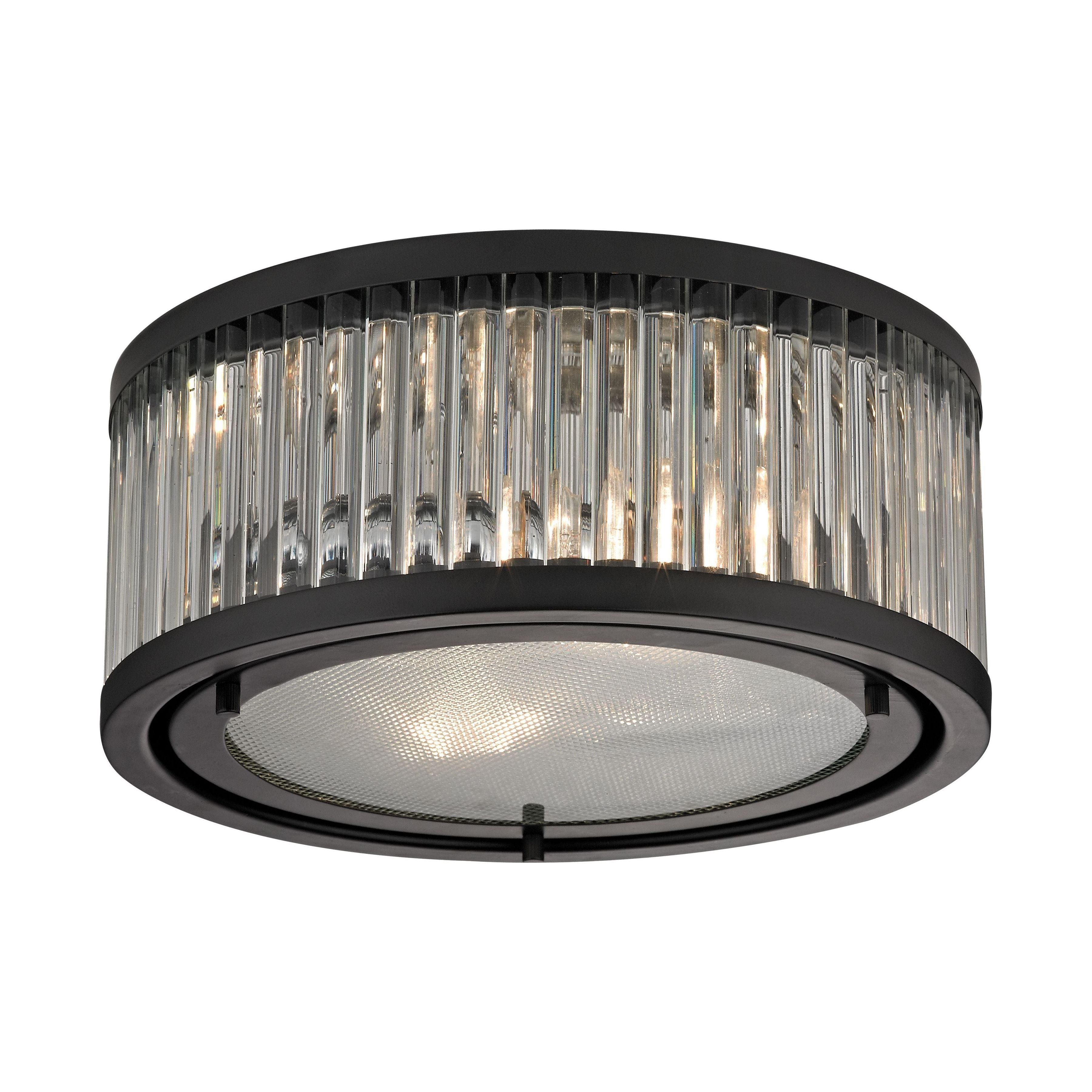 Linden Manor 12" Wide 2-Light Flush Mount