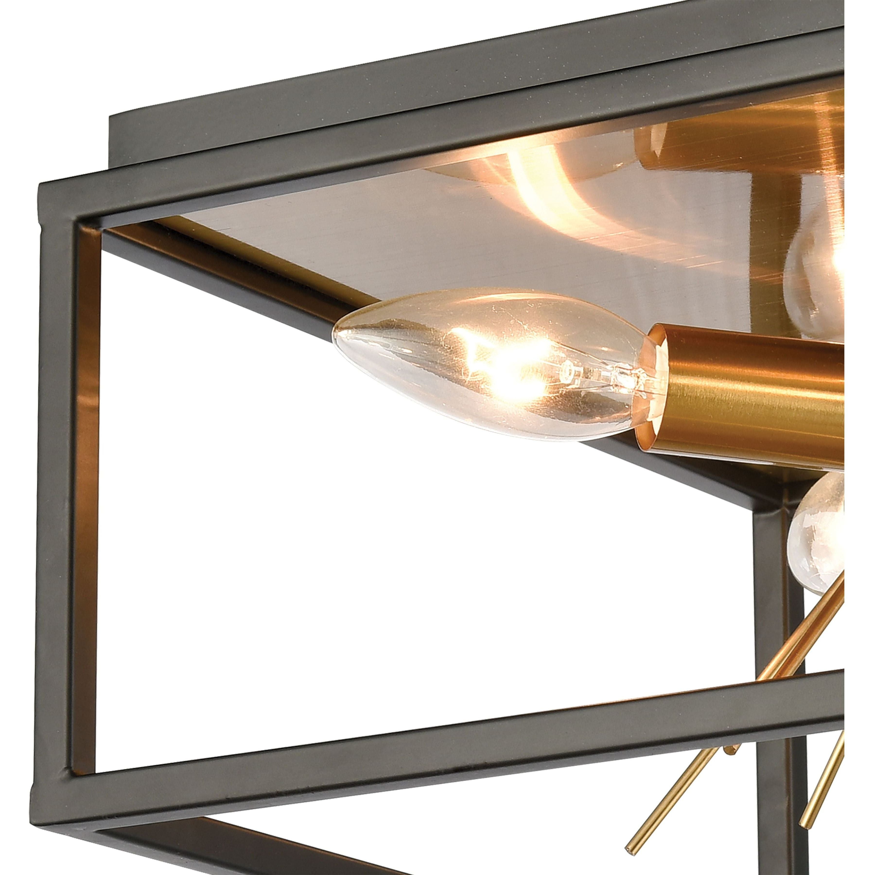 Spark 12" Wide 4-Light Flush Mount