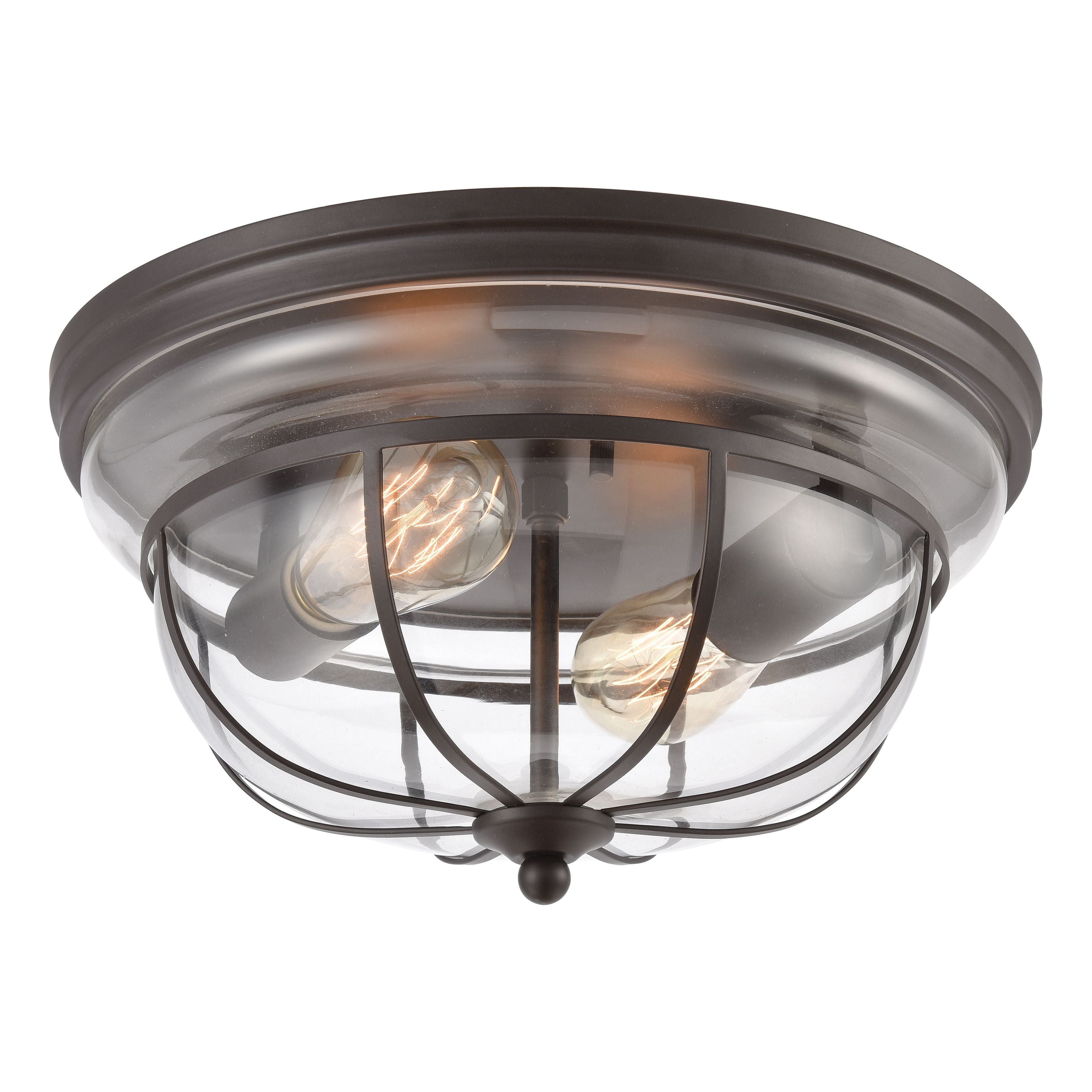 Manhattan Boutique 13" Wide 2-Light Flush Mount