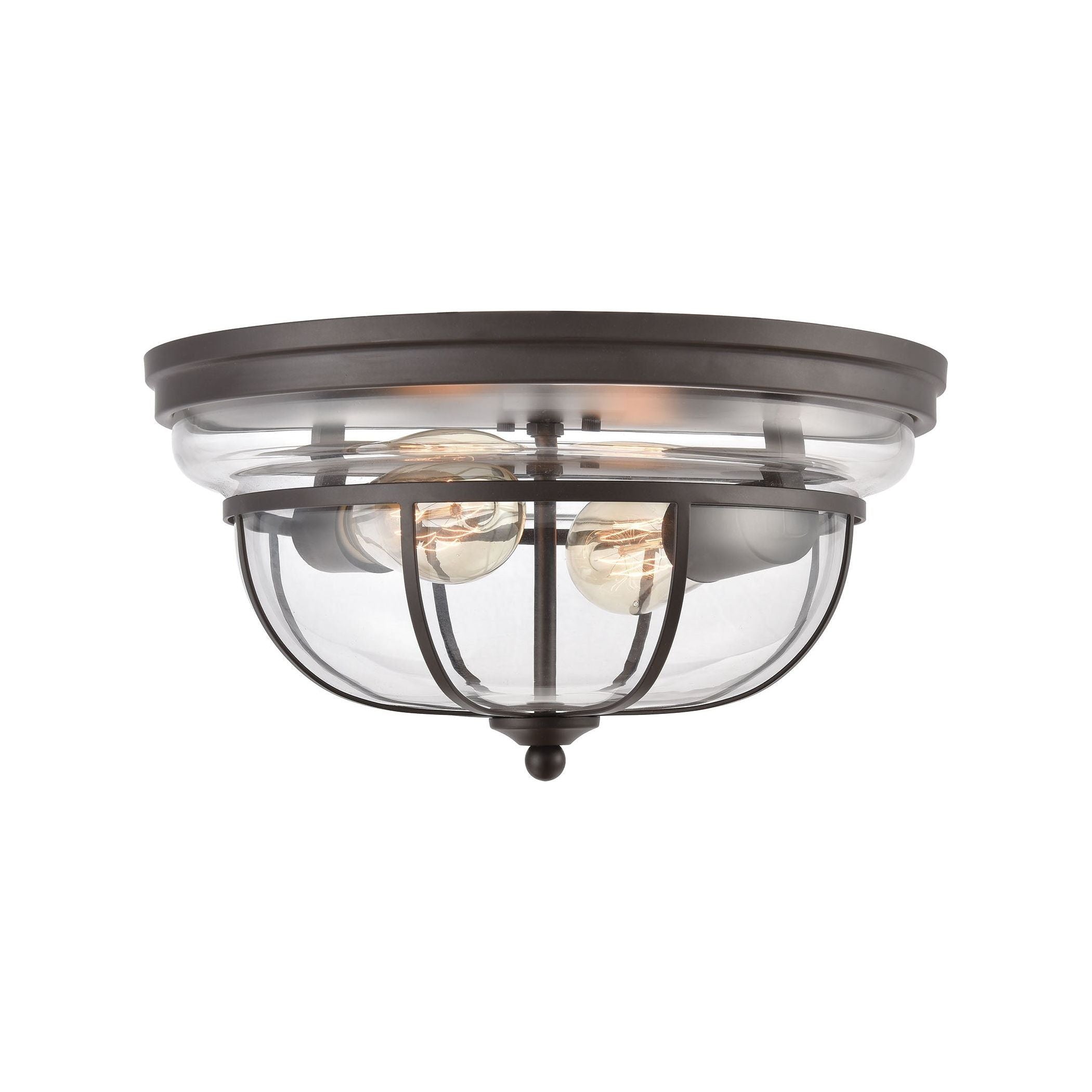 Manhattan Boutique 13" Wide 2-Light Flush Mount