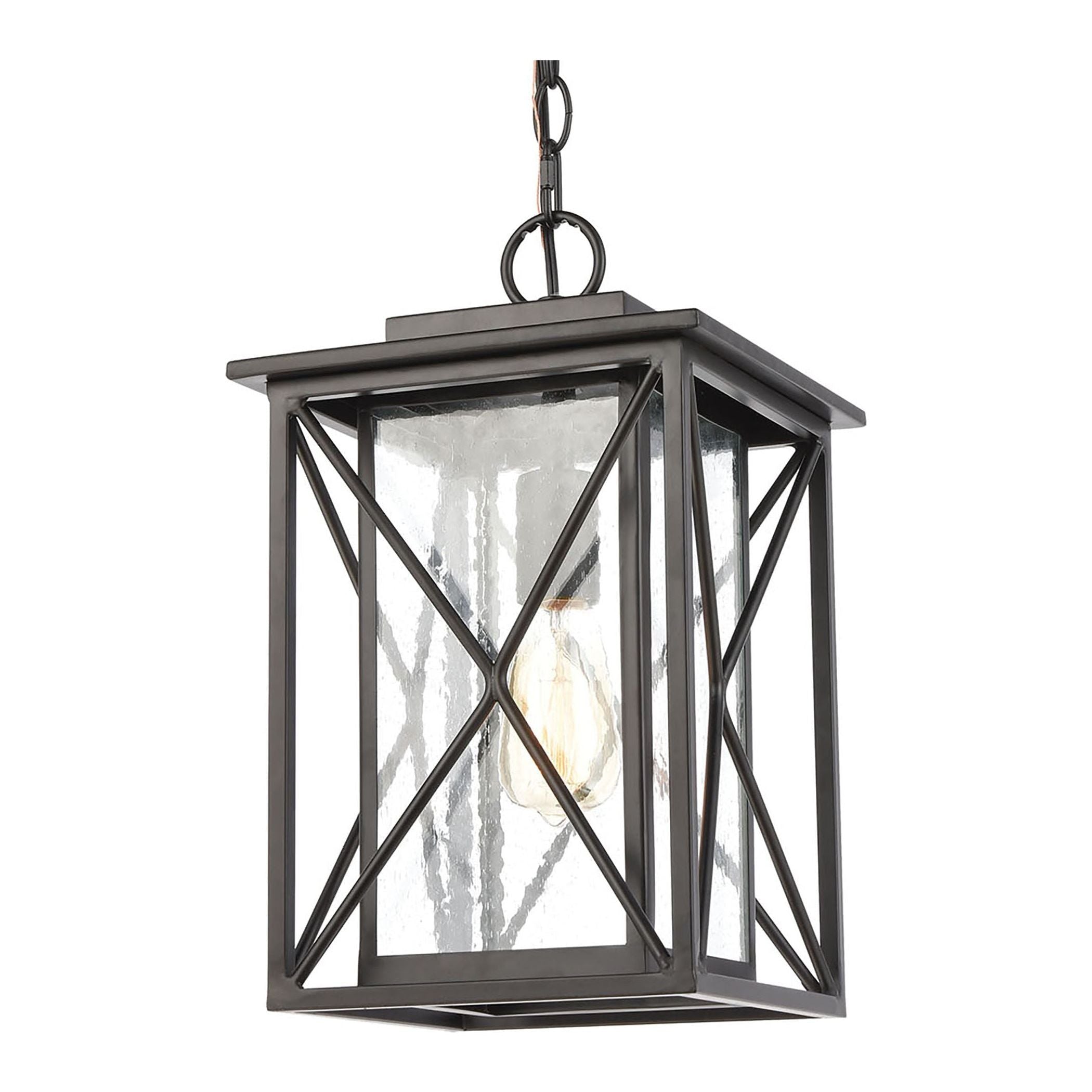 Carriage-Light 9" Wide 1-Light Outdoor Pendant