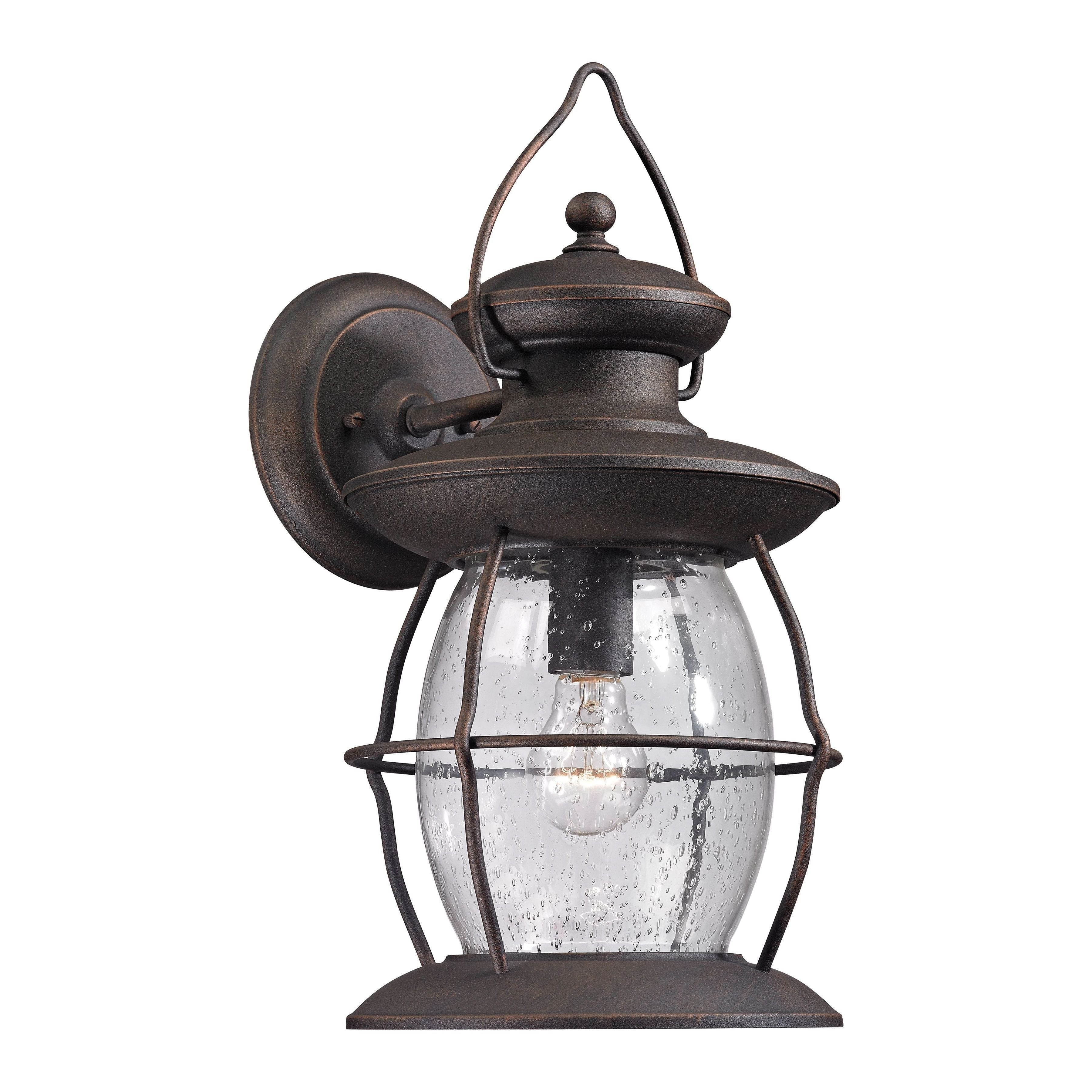 Village Lantern 17" High 1-Light Outdoor Sconce