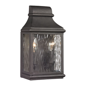 Forged Jefferson 11" High 2-Light Outdoor Sconce