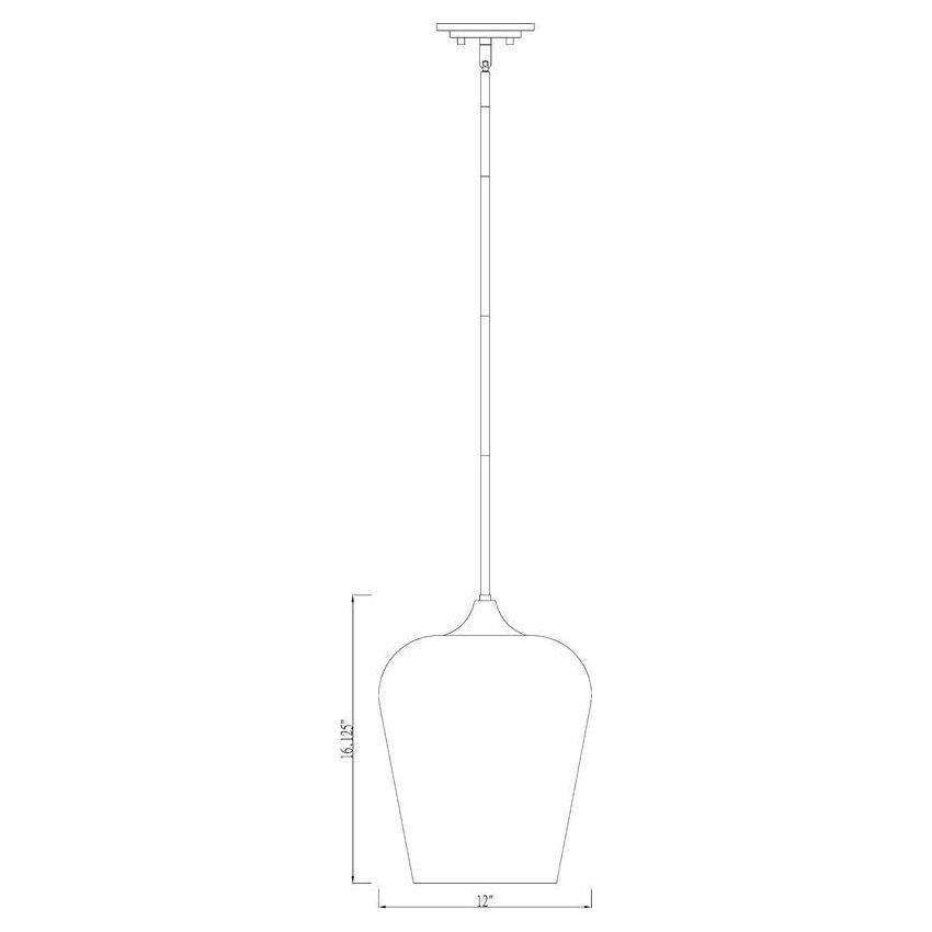 Joliet 1-Light 12" Pendant