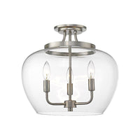 Joliet 3-Light Semi Flush Mount