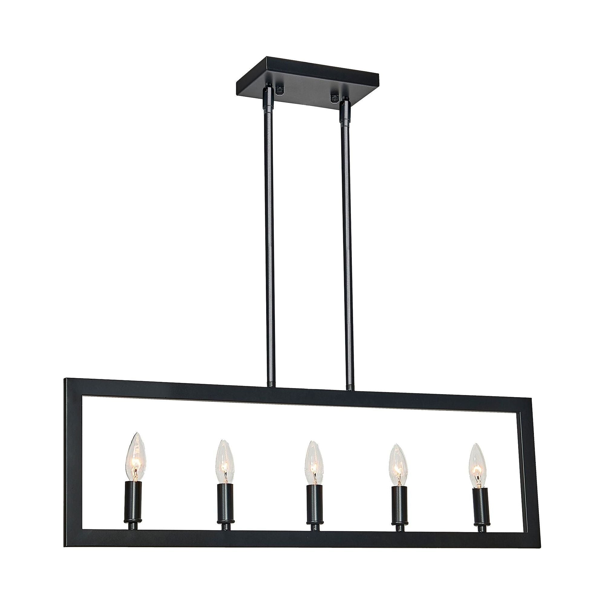 Carbon 5-Light Chandelier