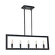 Carbon 5-Light Chandelier