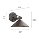 Ripley 10" 1-Light Outdoor Wall Light