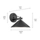Ripley 12" 1-Light Outdoor Wall Light