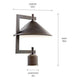 Ripley 16" 1-Light Outdoor Post Light