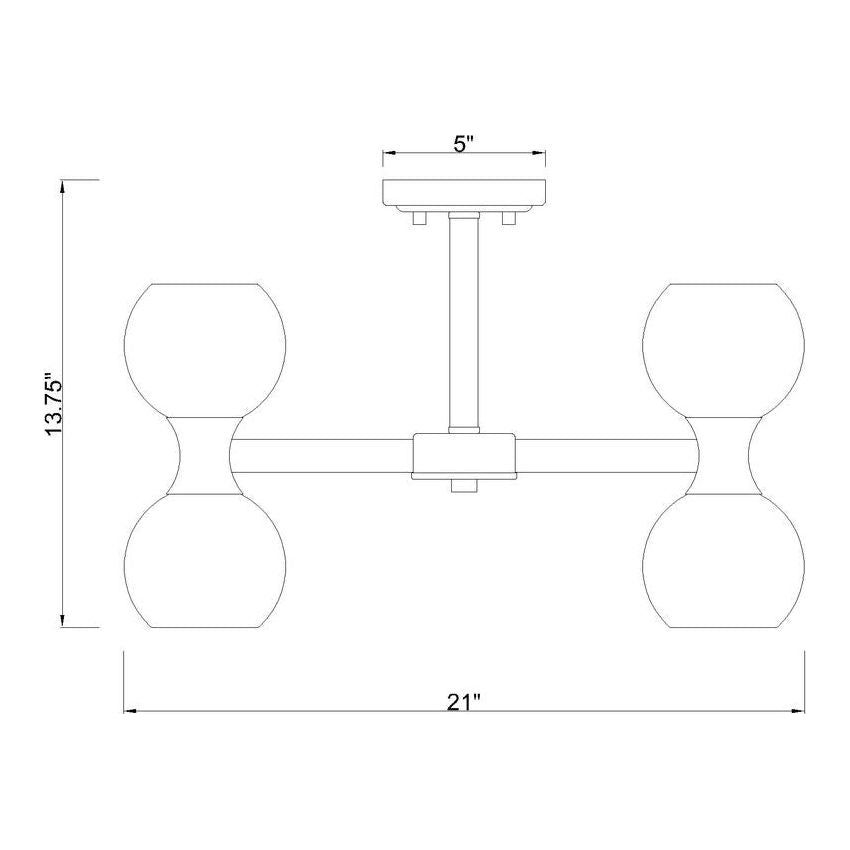 Artemis 10-Light Semi Flush