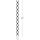 36" Standard Accessory Chain