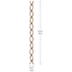36" Standard Accessory Chain