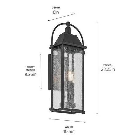 Harbor Row 23.25" 3-Light Outdoor Wall Light