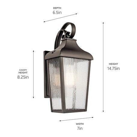 Forestdale 14.75" 1-Light Outdoor Wall Light